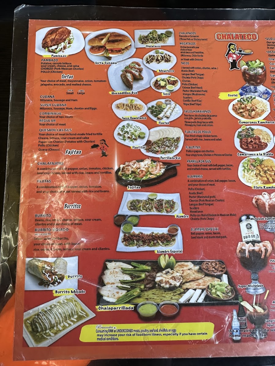 Chalateco Menu - Image 3
